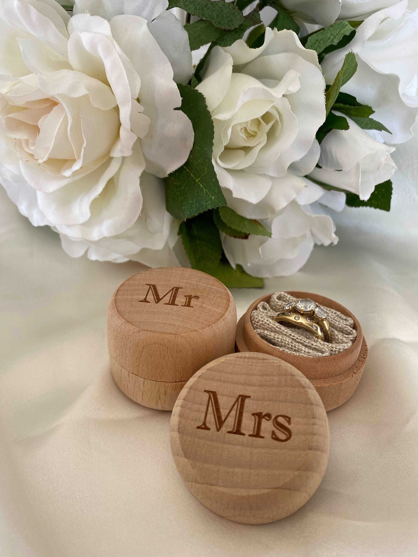Ring Bearer Box - Mr and Mrs Set