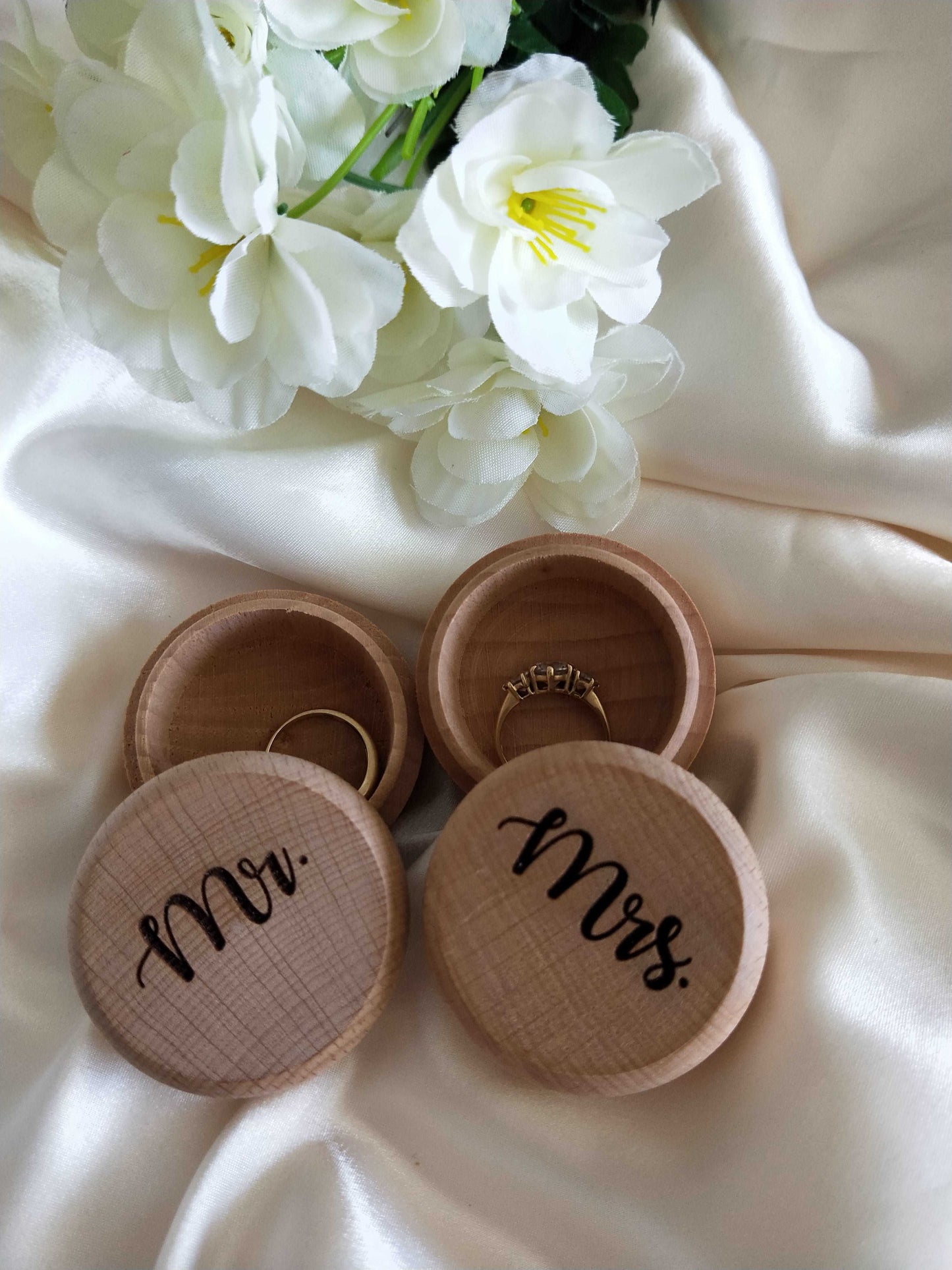 Ring Bearer Box - Mr and Mrs Set in Oct Twilight - Bridal Delights