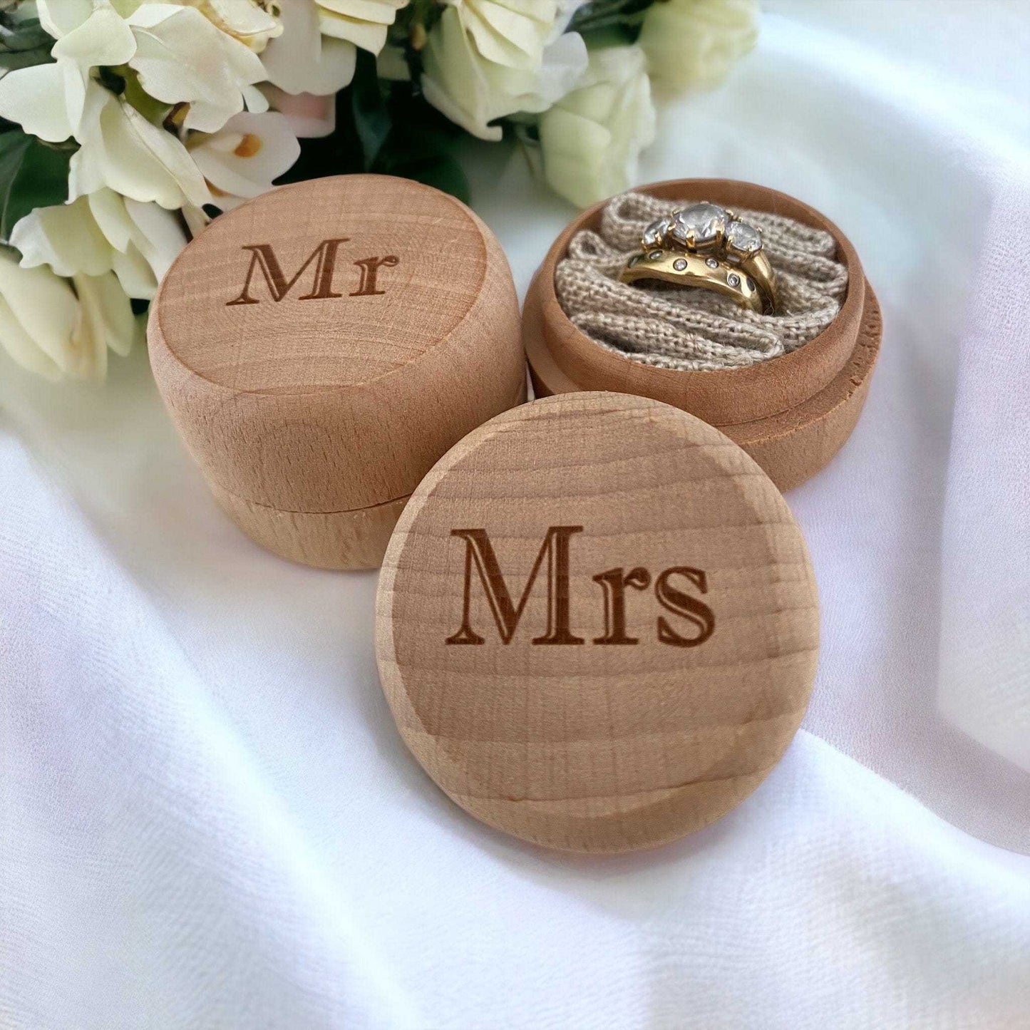Ring Bearer Box - Mr and Mrs Set