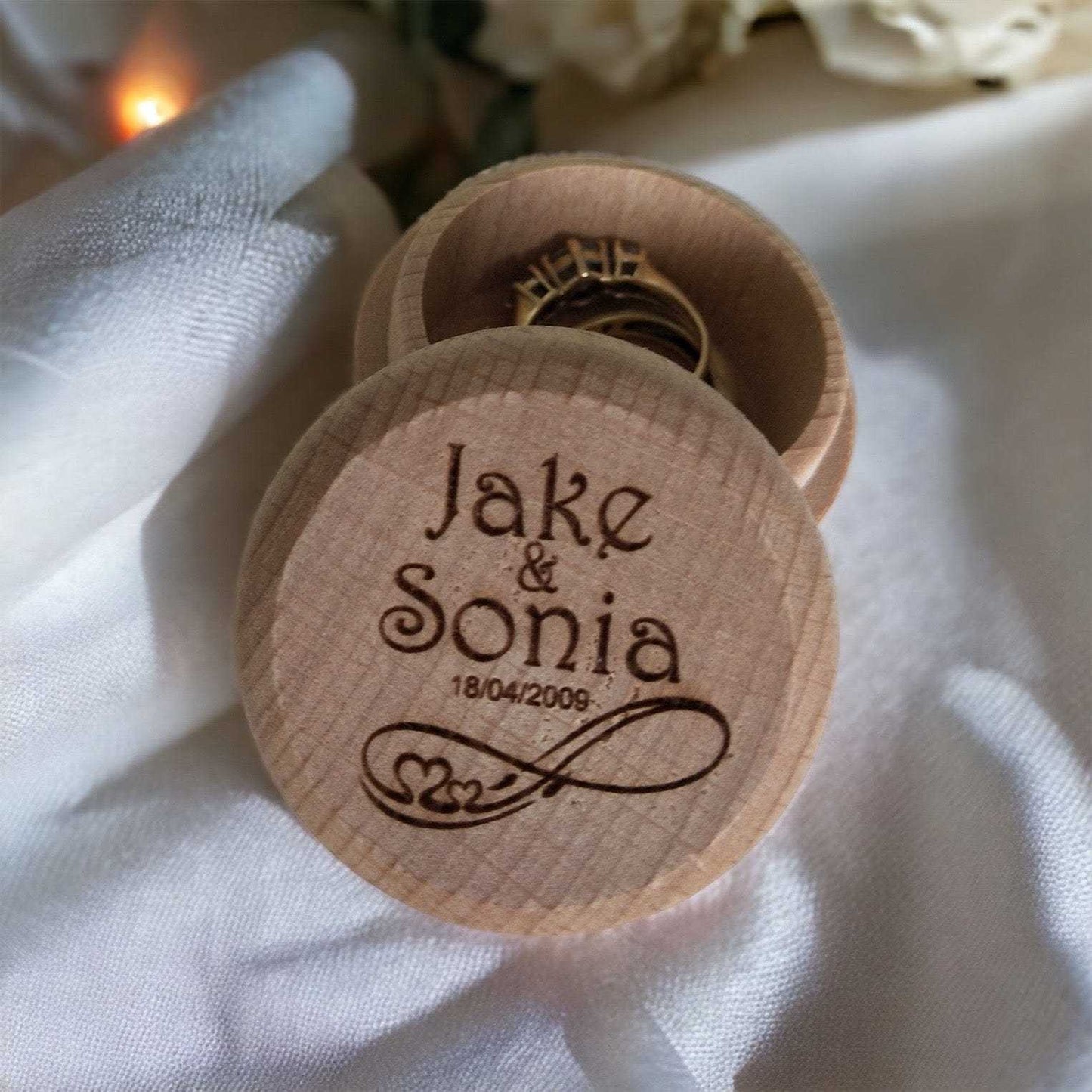 Ring Bearer Box - Wooden Ring Box