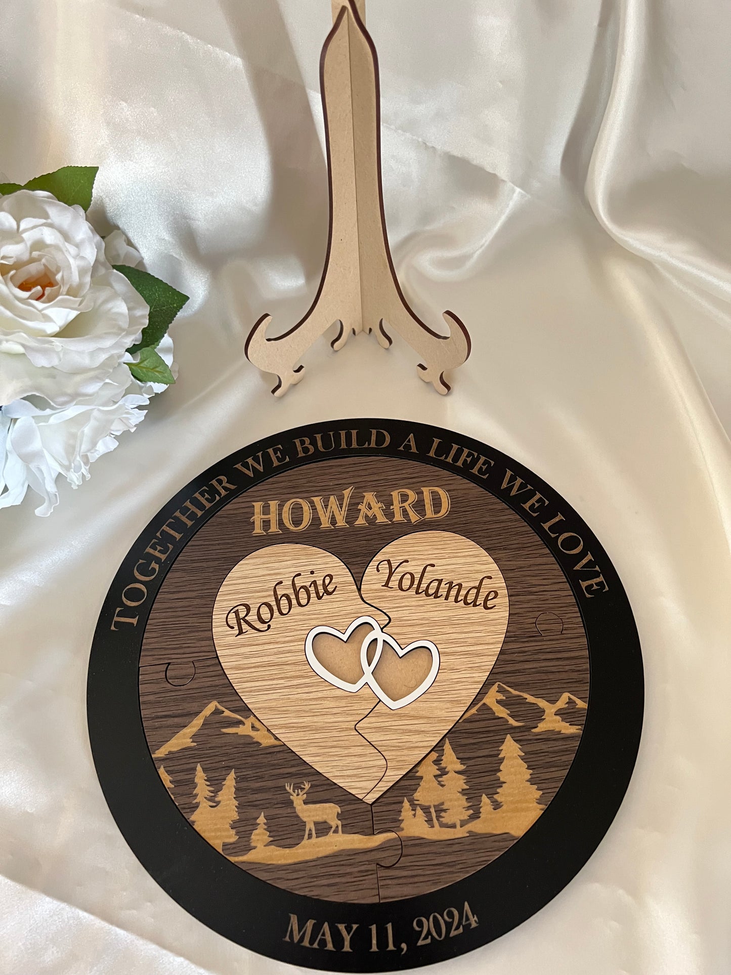 Wedding Unity Puzzle - Mountain scene - Bridal Delights