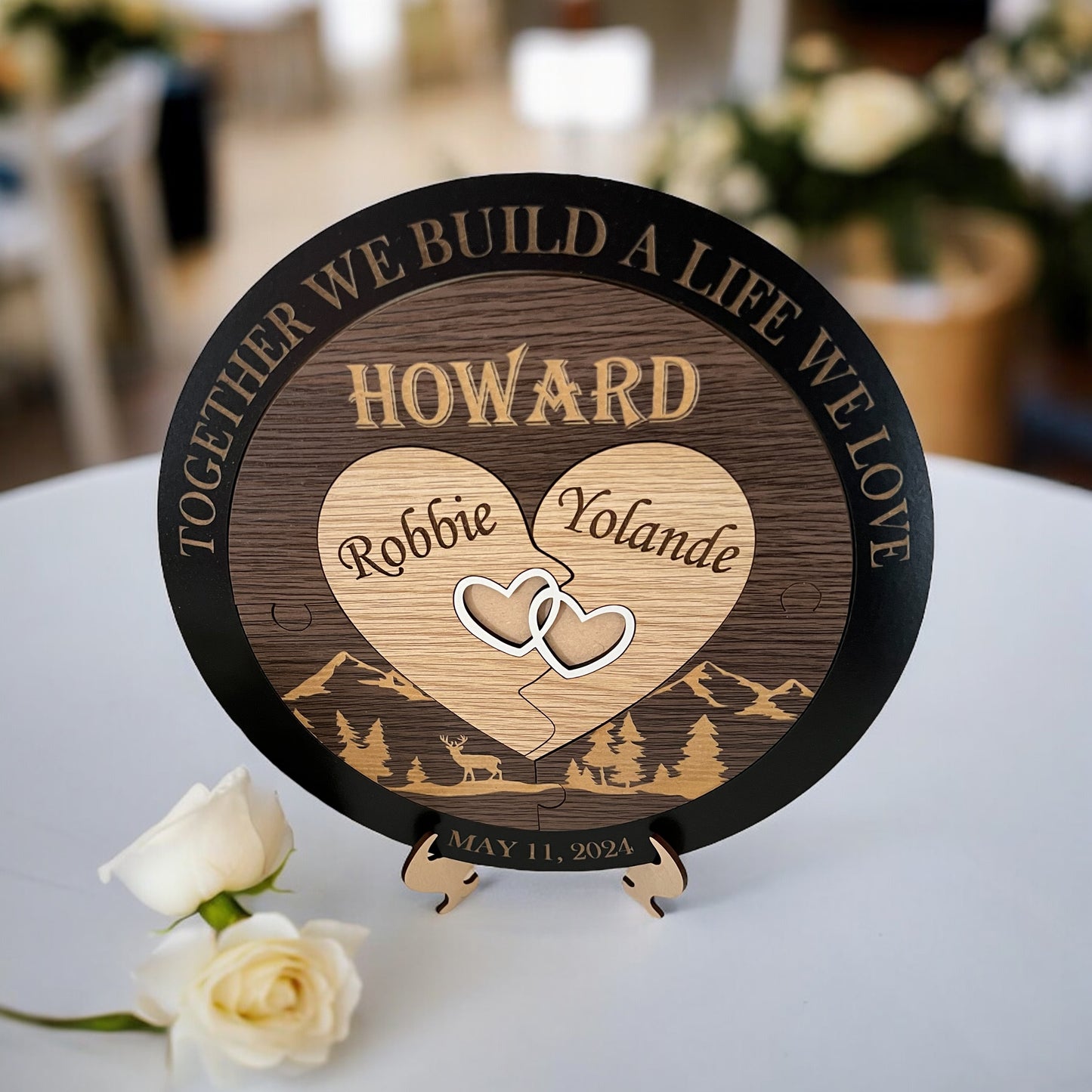 Wedding Unity Puzzle - Mountain scene - Bridal Delights