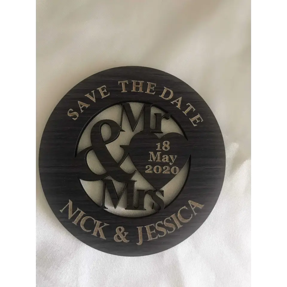 Save the date magnet - Mr & Mrs