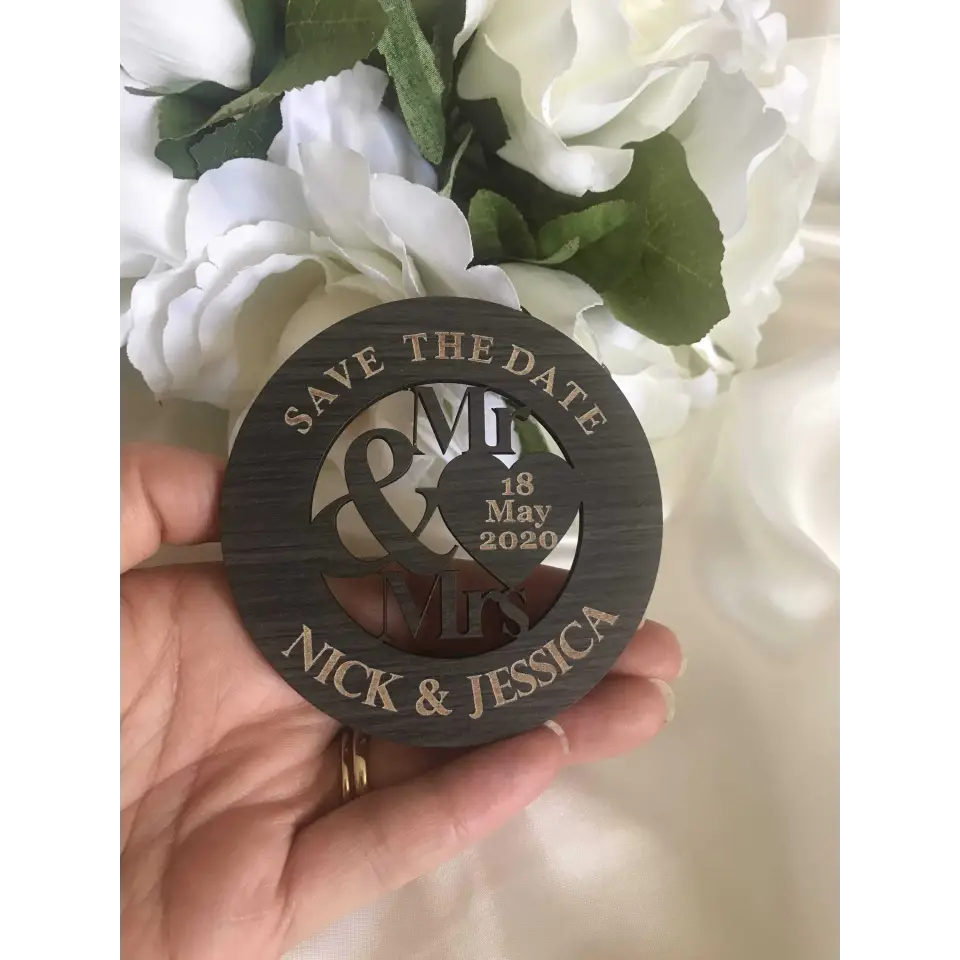 Save the date magnet - Mr & Mrs