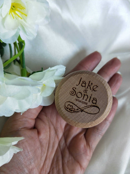 Ring Bearer Box - Wooden Ring Box