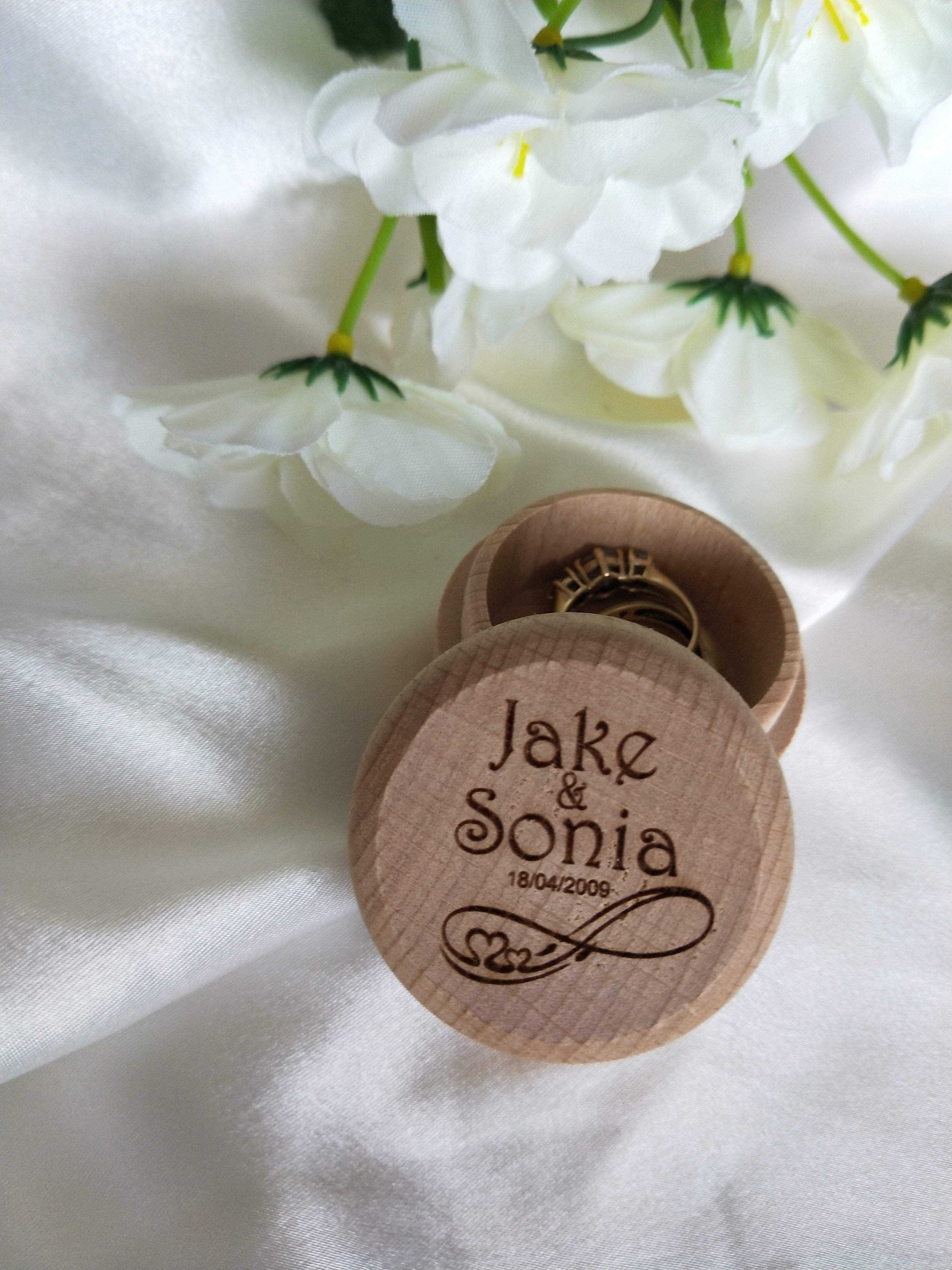 Ring Bearer Box - Wooden Ring Box