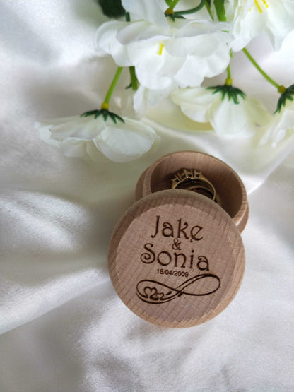 Ring Bearer Box - Wooden Ring Box