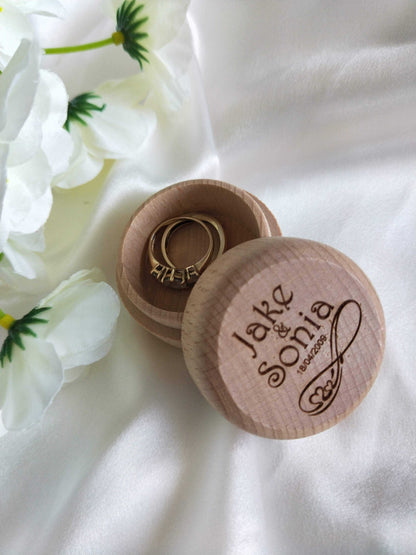 Ring Bearer Box - Wooden Ring Box