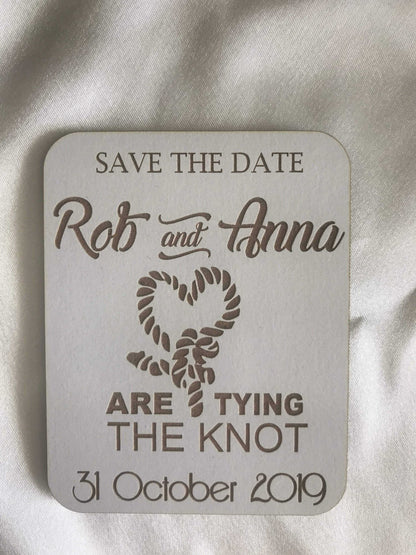 Save the date magnet - Tying the Knot - Bridal Delights