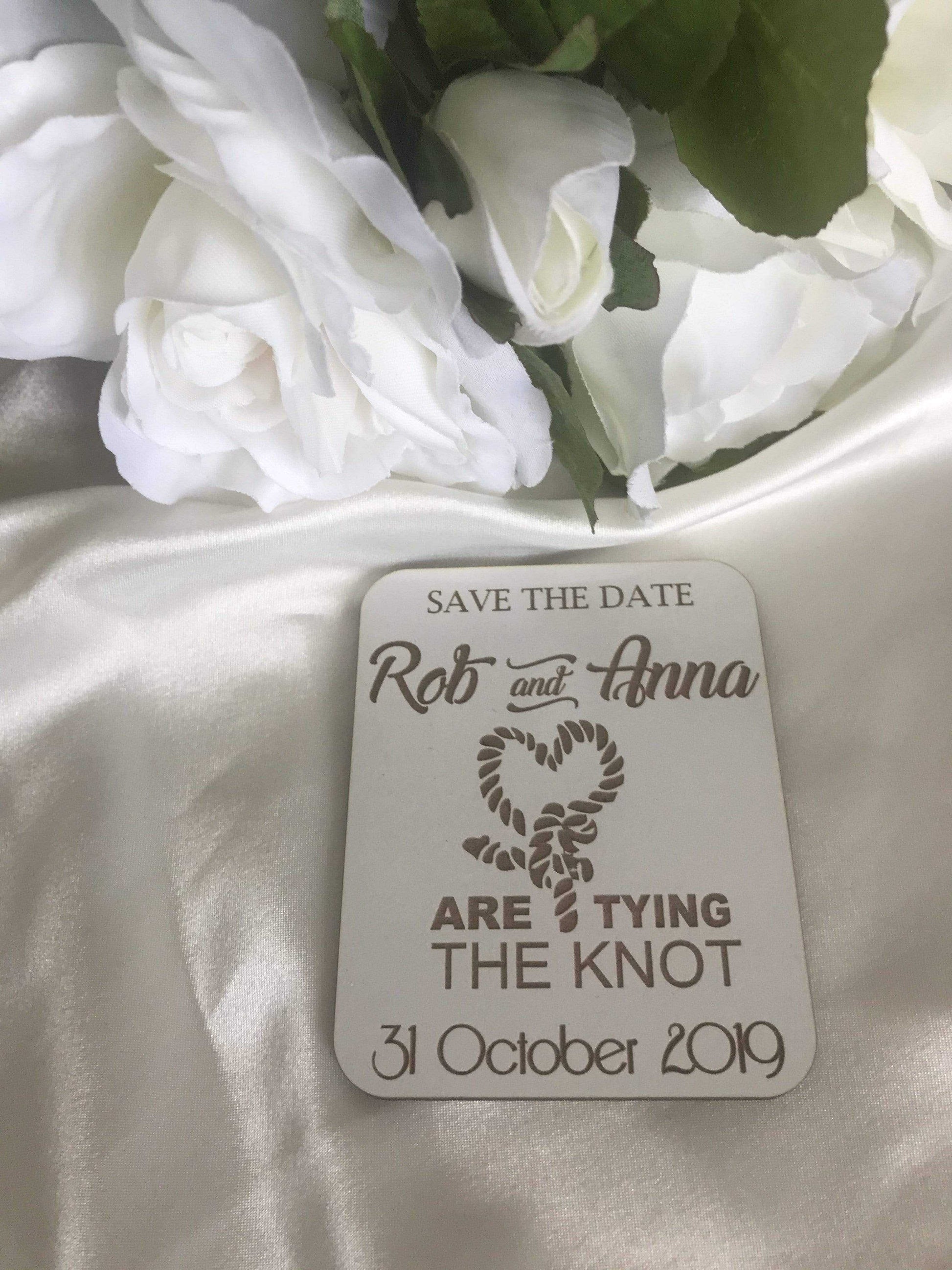 Save the date magnet - Tying the Knot - Bridal Delights