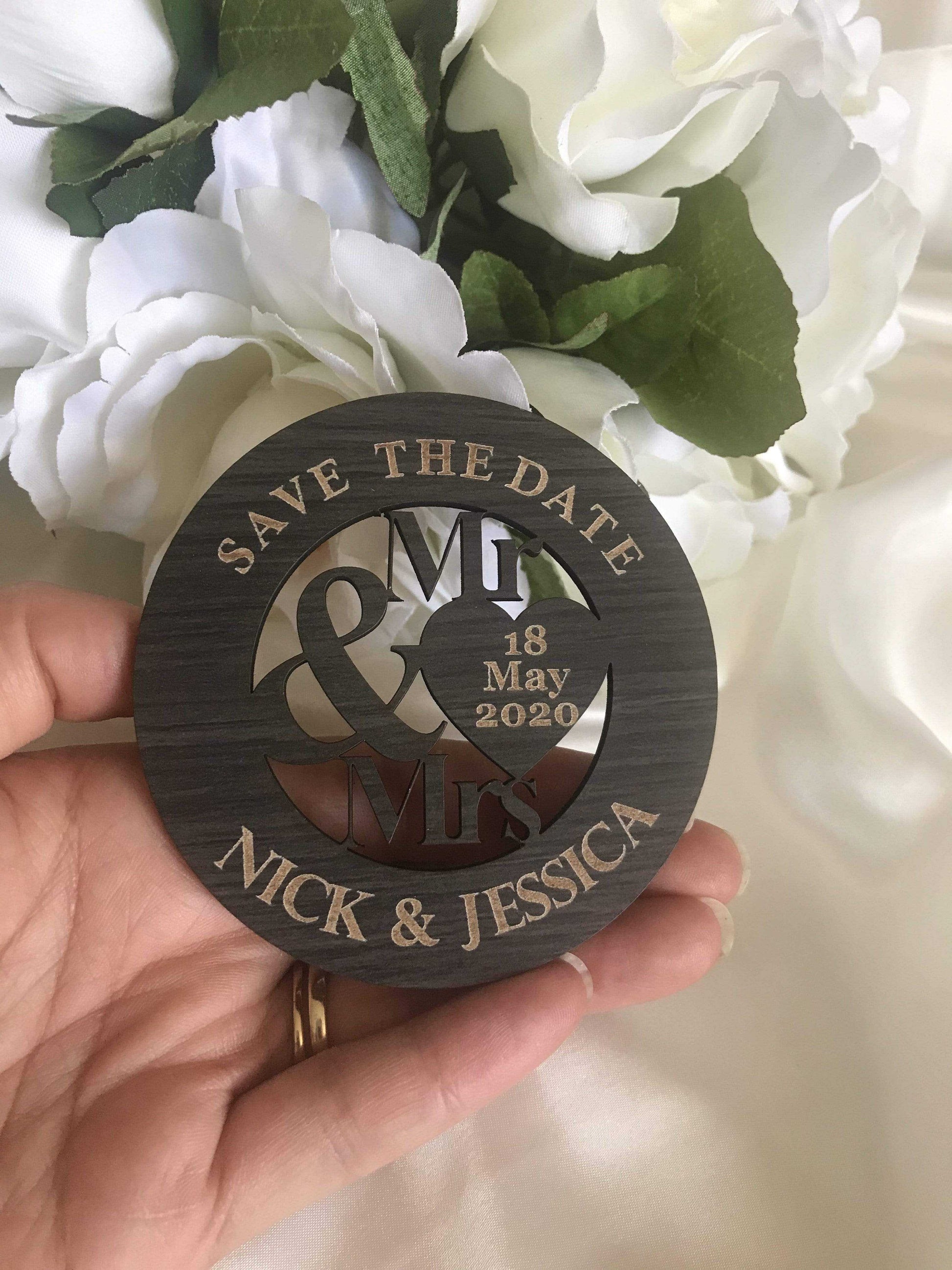 Save the date magnet - Mr & Mrs - Bridal Delights