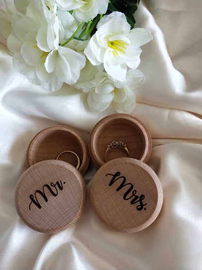 Ring Bearer Box - Mr and Mrs Set in Oct Twilight - Bridal Delights