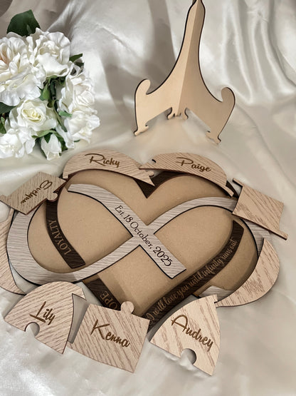 Wedding Unity Puzzle - Infinity Heart