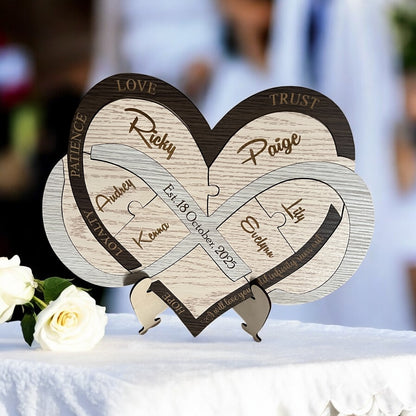 Wedding Unity Puzzle - Infinity Heart