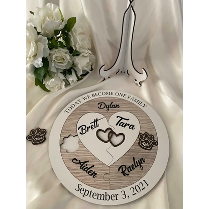 Alternative to Candle Uniting Ceremony - Unity Puzzle with your Furry friends