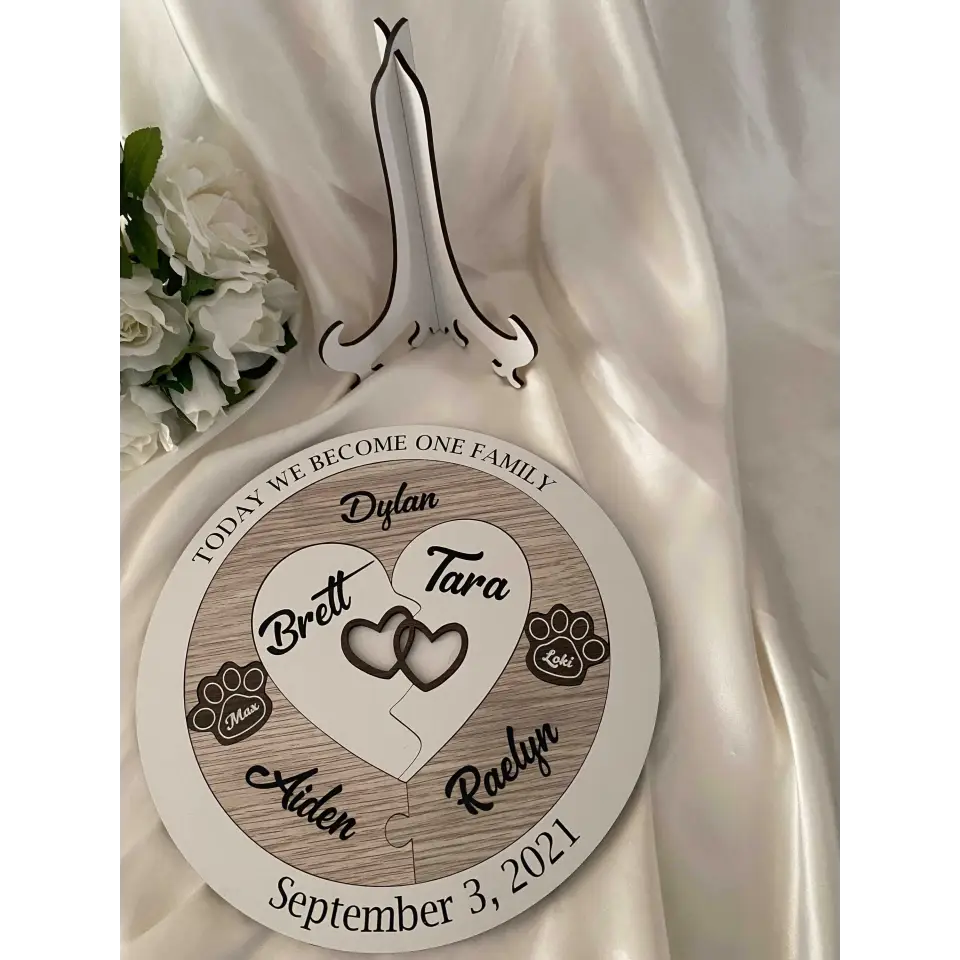 Alternative to Candle Uniting Ceremony - Unity Puzzle with your Furry friends