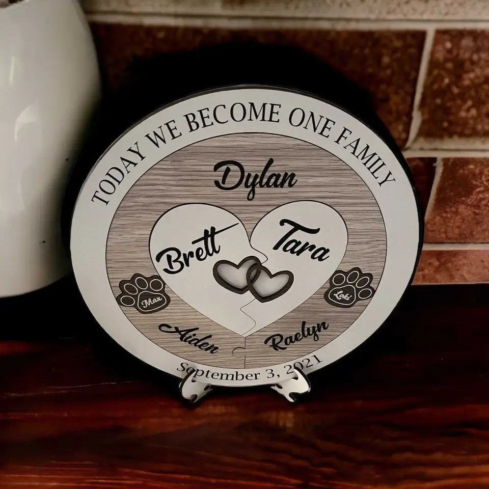 Alternative to Candle Uniting Ceremony - Unity Puzzle with your Furry friends
