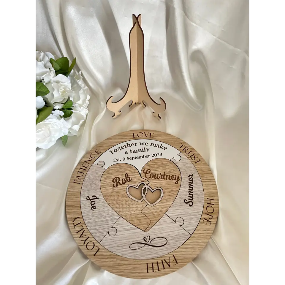 Blended Family Unity Puzzle - Wedding Ceremony Idea