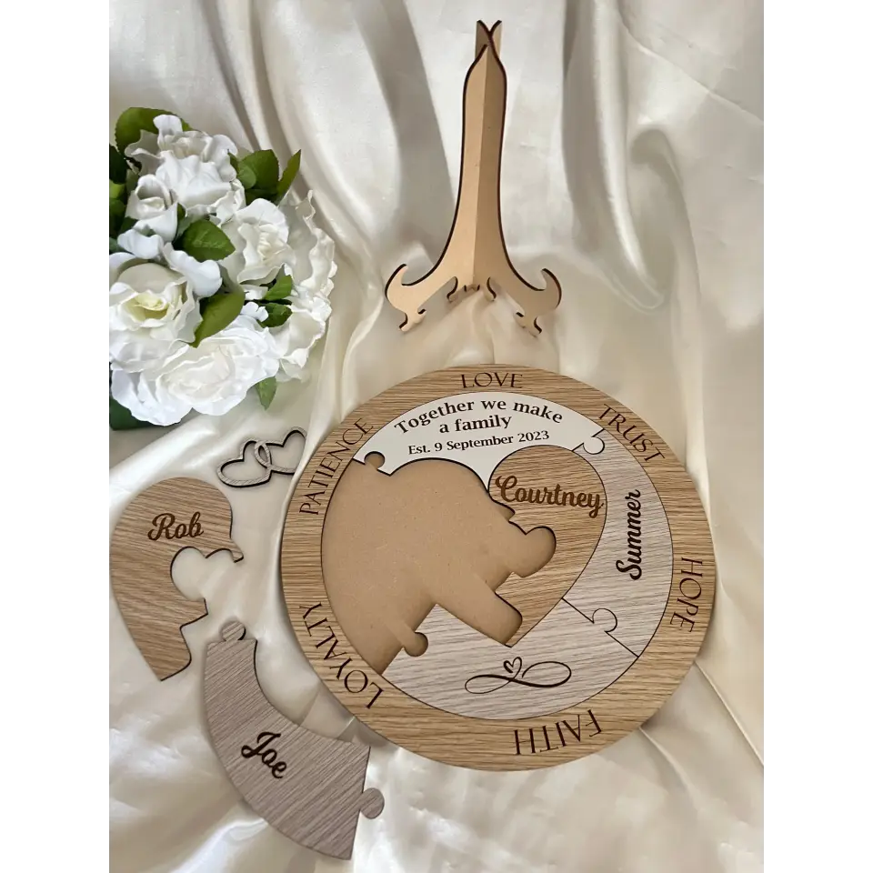 Blended Family Unity Puzzle - Wedding Ceremony Idea