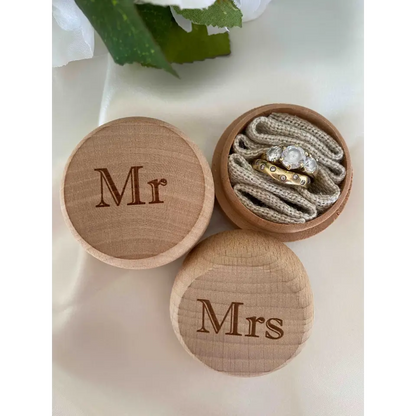 Ring Bearer Box - Mr and Mrs Set
