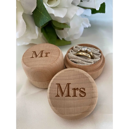 Ring Bearer Box - Mr and Mrs Set