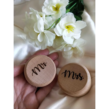 Ring Bearer Box - Mr and Mrs Set in Oct Twilight
