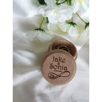 Ring Bearer Box - Wooden Ring Box