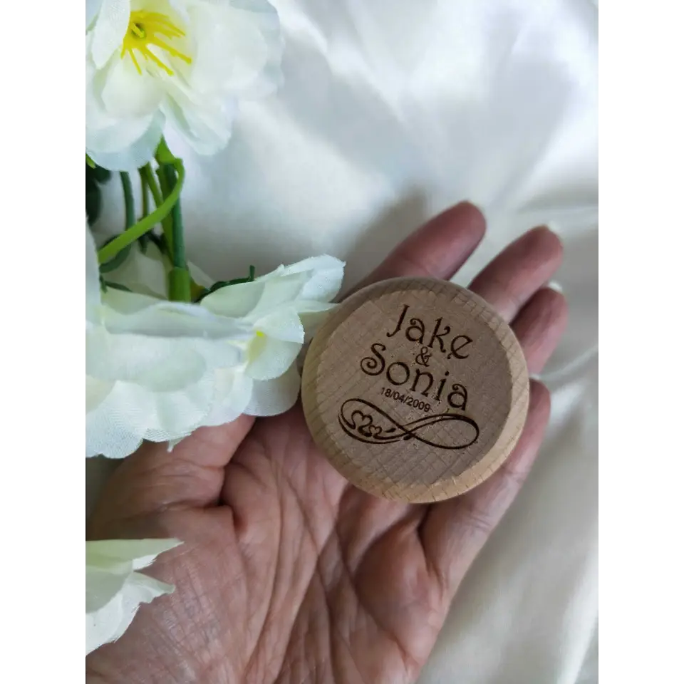 Ring Bearer Box - Wooden Ring Box