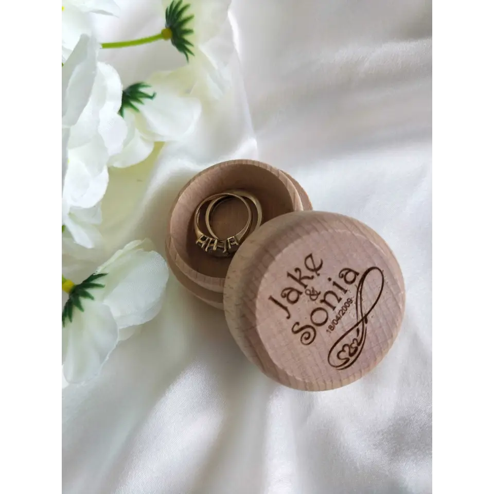 Ring Bearer Box - Wooden Ring Box