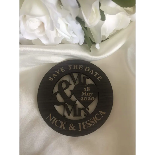 Save the date magnet - Mr & Mrs