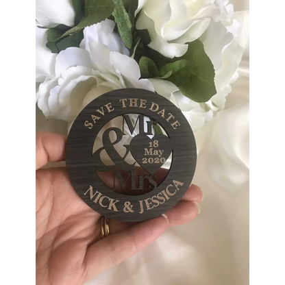 Save the date magnet - Mr & Mrs