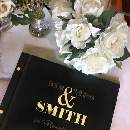 Wedding guest book - 3D Mr & Mrs