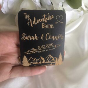 Save the date magnet – The Adventure Begins Bridal Delights