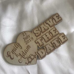 Save the date magnet – Love Heart Bridal Delights