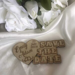 Save the date magnet – Love Heart Bridal Delights