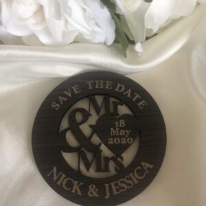 Save the date magnet – Mr & Mrs Bridal Delights