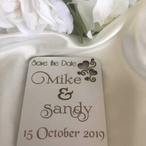 Save the date magnet – Invitations to follow Bridal Delights