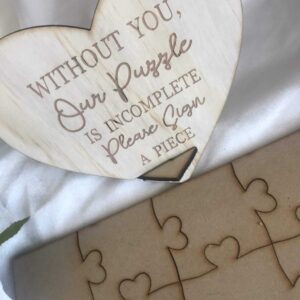 Wedding guest register – Alternative puzzle Bridal Delights
