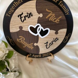 Unity Puzzle for Wedding – 4 names Bridal Delights
