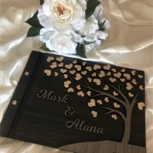 Wedding guest book – 3D Hearts Bridal Delights