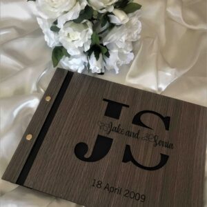 Wedding guest book – 3D Monogram Bridal Delights