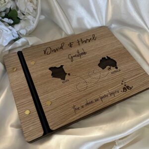 Wooden Guest Book for Wedding – Personalised Bridal Delights