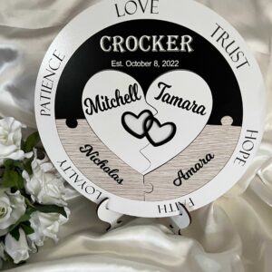 Unity Puzzle for Blended Family Wedding Ceremony Bridal Delights