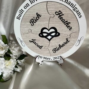 Unity Ceremony Idea – Wedding Unity Puzzle with Infinity Heart Bridal Delights