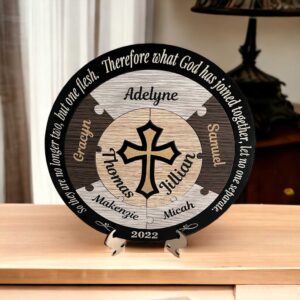 Unity Puzzle for Blended Family Wedding – Christian Cross Bridal Delights