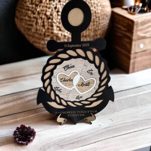 Wedding Unity Puzzle – Anchor with 6 names Bridal Delights
