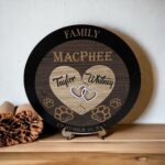 Wedding Unity Puzzle - Hearts with 2 names and furry friends Wedding Unity Puzzle - Hearts with 2 names and furry friends Image