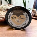 Wedding Unity Puzzle - Hearts with 7 names Image