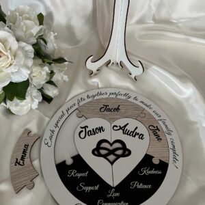Unity Ceremony Idea for Blended Families – Wedding Unity Puzzle Bridal Delights