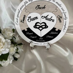 Unity Ceremony Idea for Blended Families – Wedding Unity Puzzle Bridal Delights